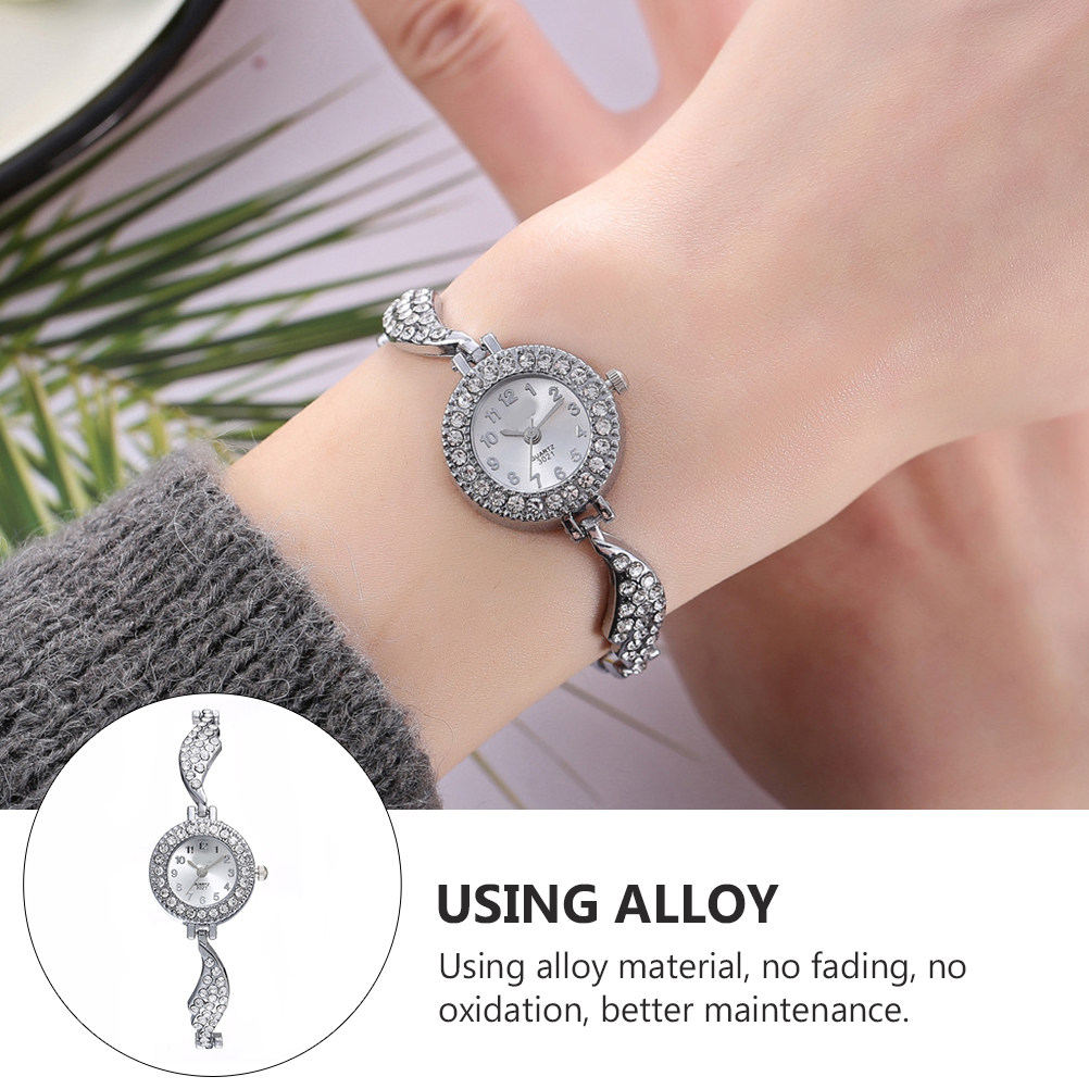 1Pcs Women's Rhinestone Wing Q - Luxury Watch Gift For Her recension och pris