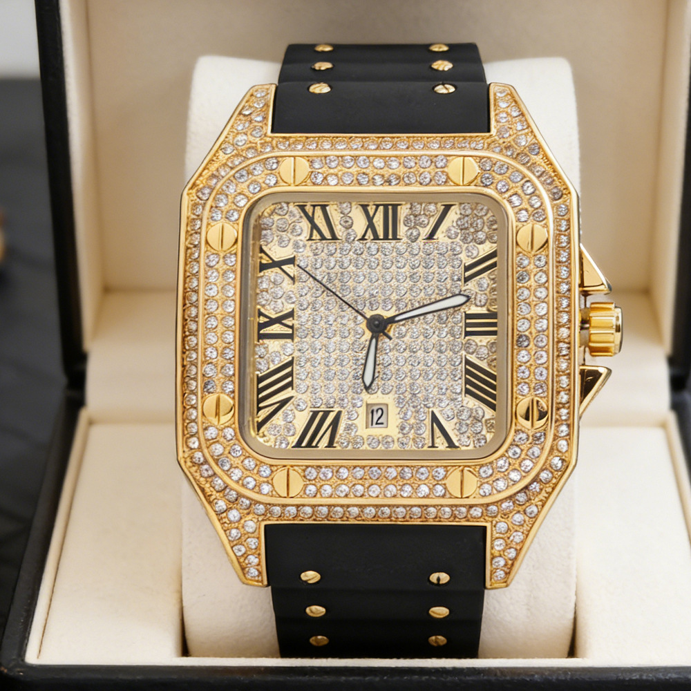 Hot Fashion Square Full Diamon - Luxury Watch Iceberg recension och pris