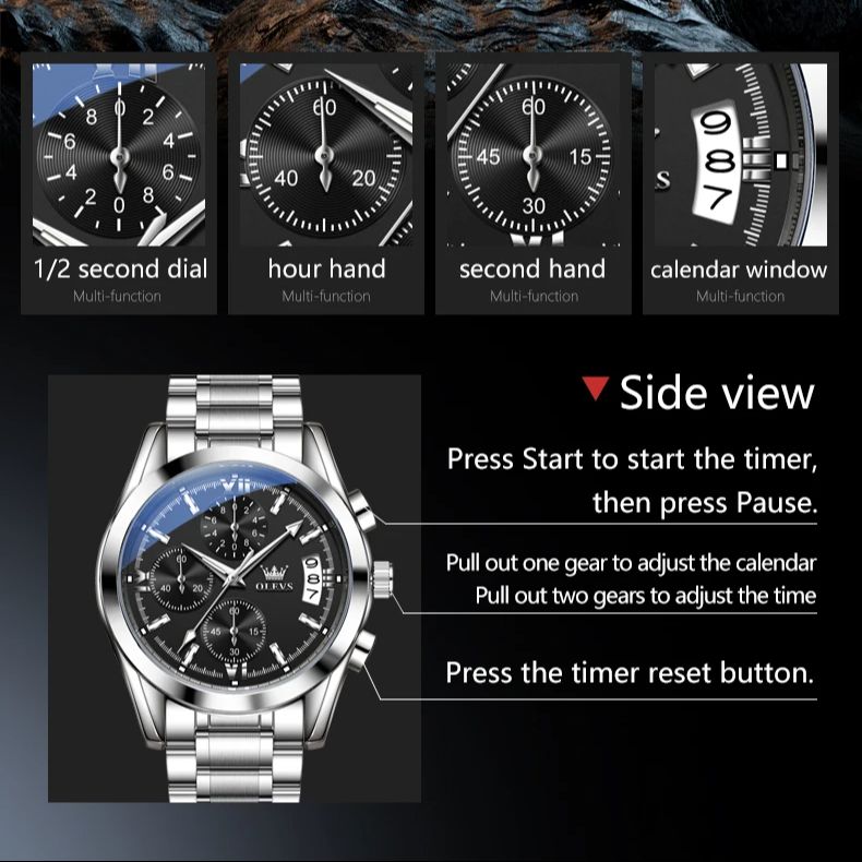 OLEVS 2987 Original Men Watch  - Luxury Watch Investment recension och pris