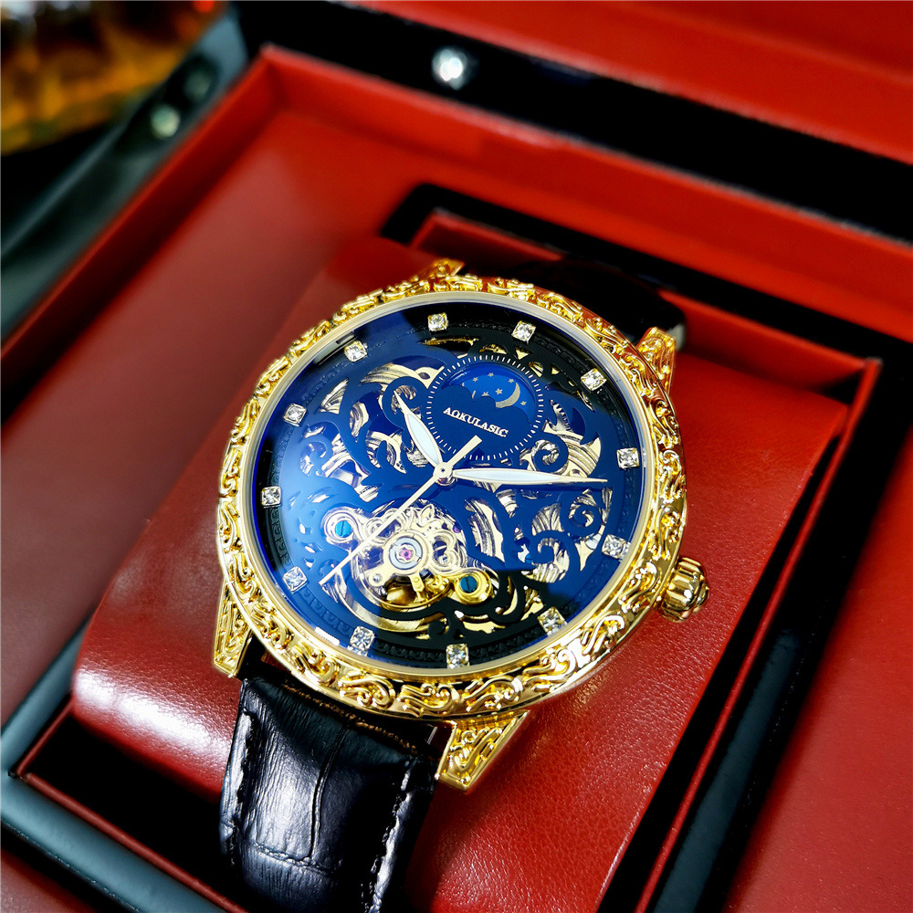 AOKULASIC Retro Iced Out Skele - Luxury Watch Iceberg recension och pris