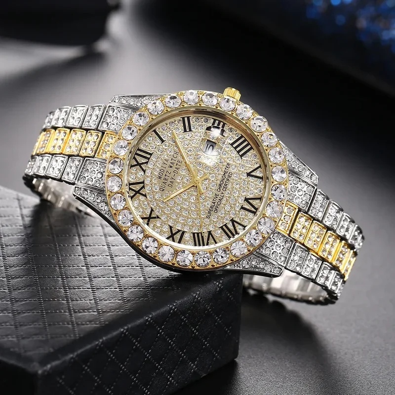 Hot‑Selling Gold Luxury Iced‑O - Luxury Watch Iceberg recension och pris