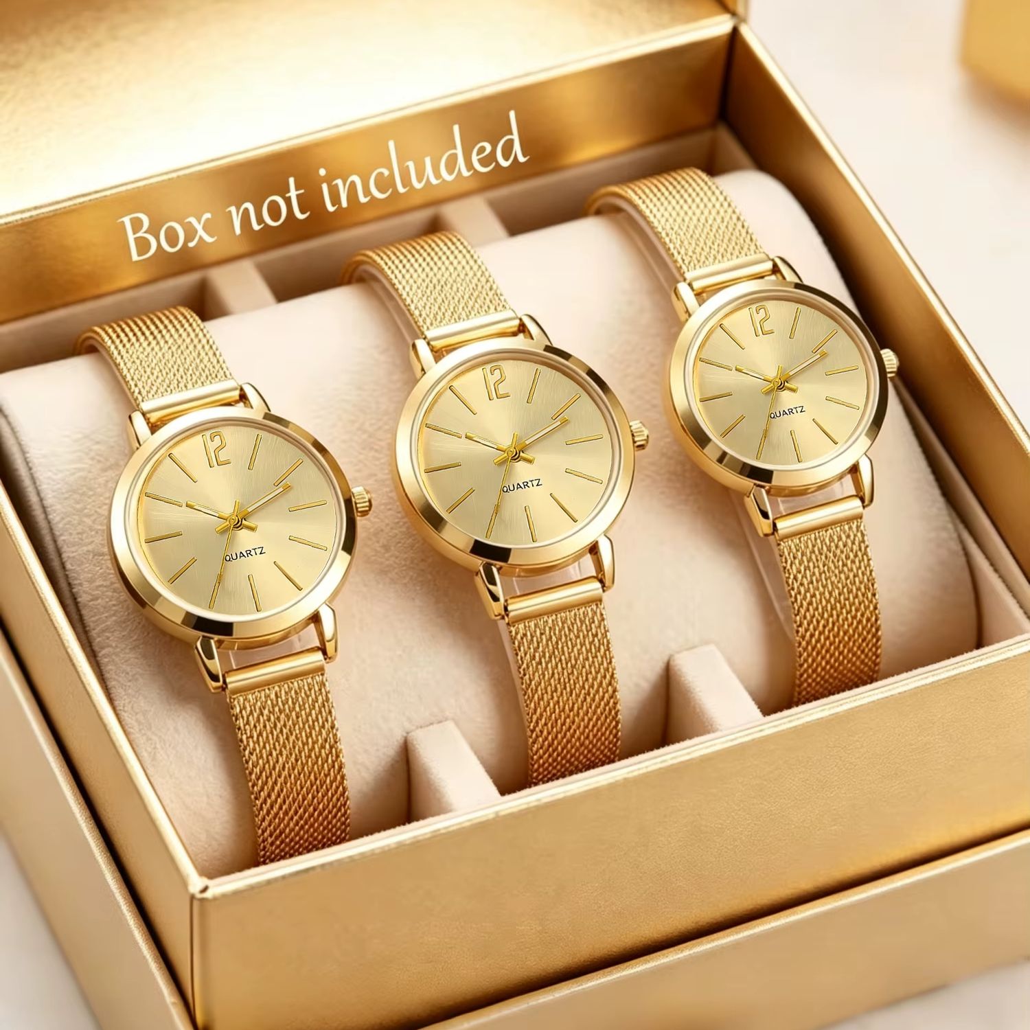 3-Piece Set of Light Luxury Mi - Luxury Watch Gift For Her recension och pris