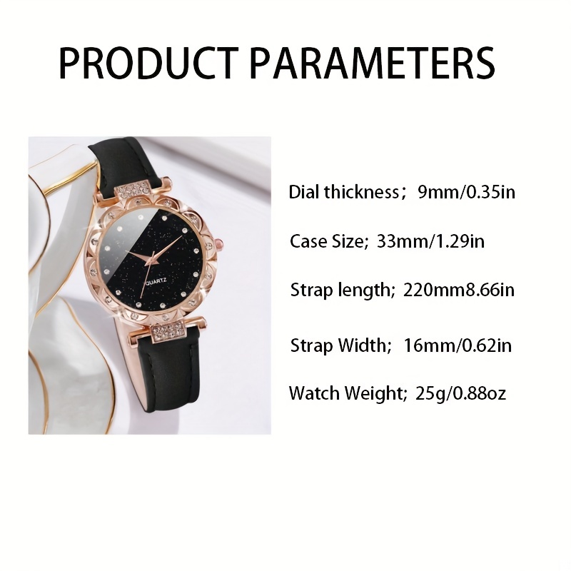 Starry Fashion Quartz Watch Lu - Luxury Watch Gift For Her recension och pris