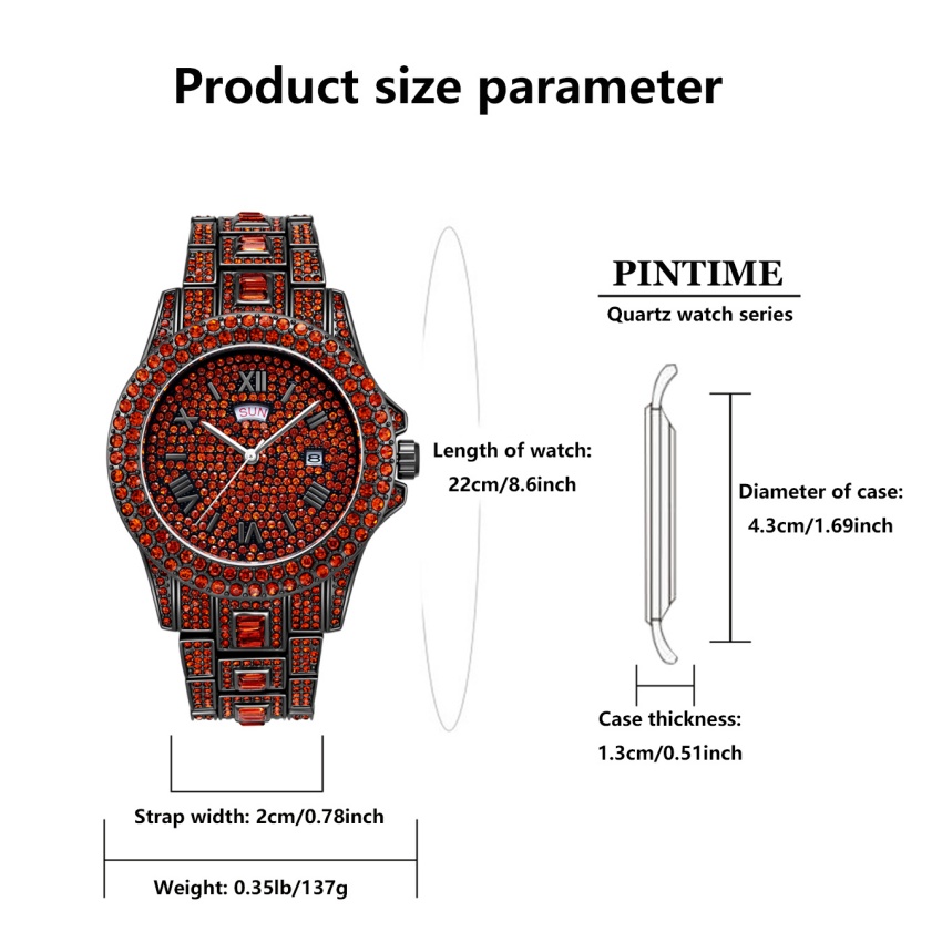 Luxury Hip Hop Stainless Steel - Luxury Watch Iceberg recension och pris