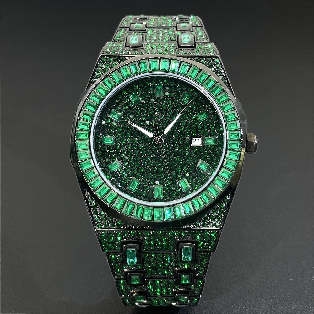 2024 Hip Hop Green Diamond Wat - Luxury Watch Iceberg recension och pris