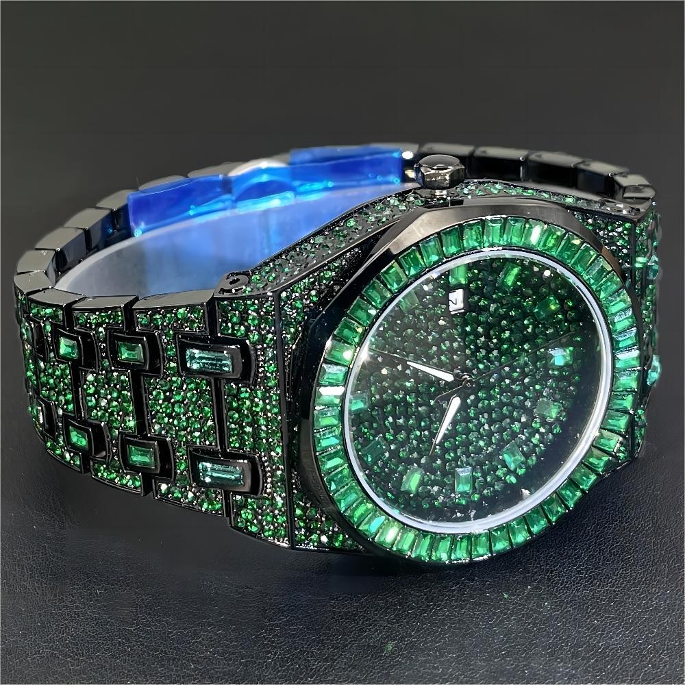 2024 Hip Hop Green Diamond Wat - Luxury Watch Iceberg recension och pris