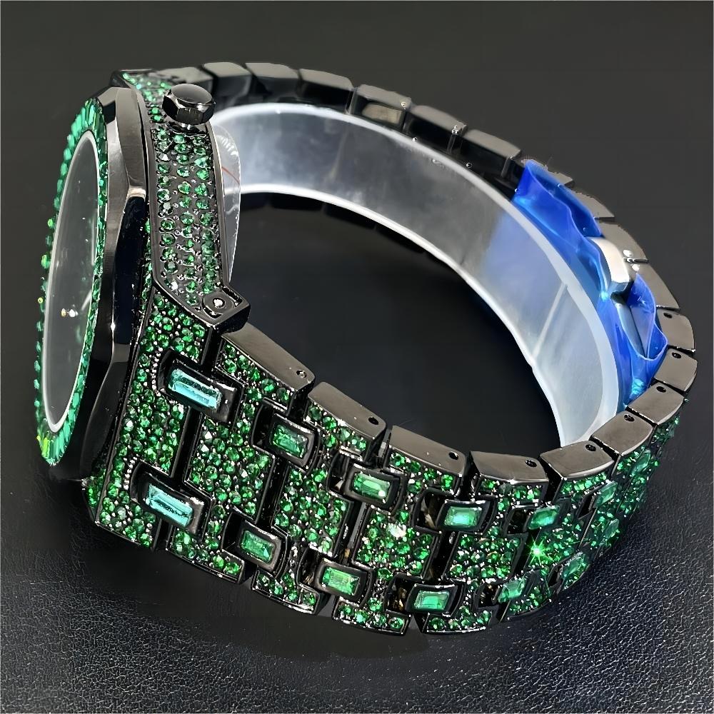 2024 Hip Hop Green Diamond Wat - Luxury Watch Iceberg recension och pris