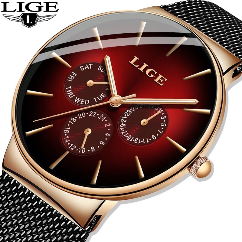 New LIGE Fashion Mens Watches  - Luxury Watch Top 10 recension och pris