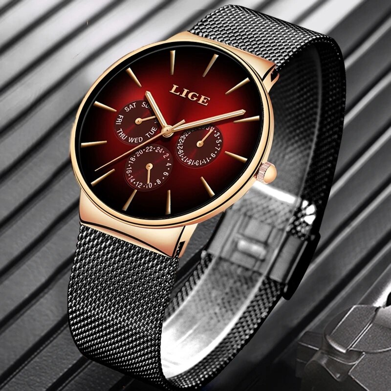 New LIGE Fashion Mens Watches  - Luxury Watch Top 10 recension och pris