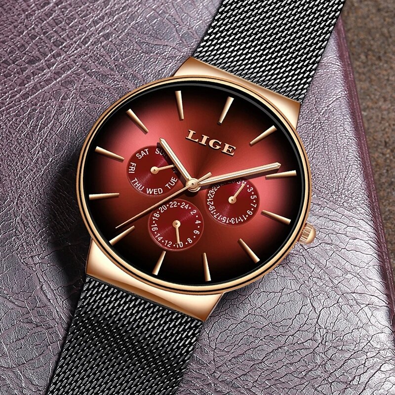 New LIGE Fashion Mens Watches  - Luxury Watch Top 10 recension och pris