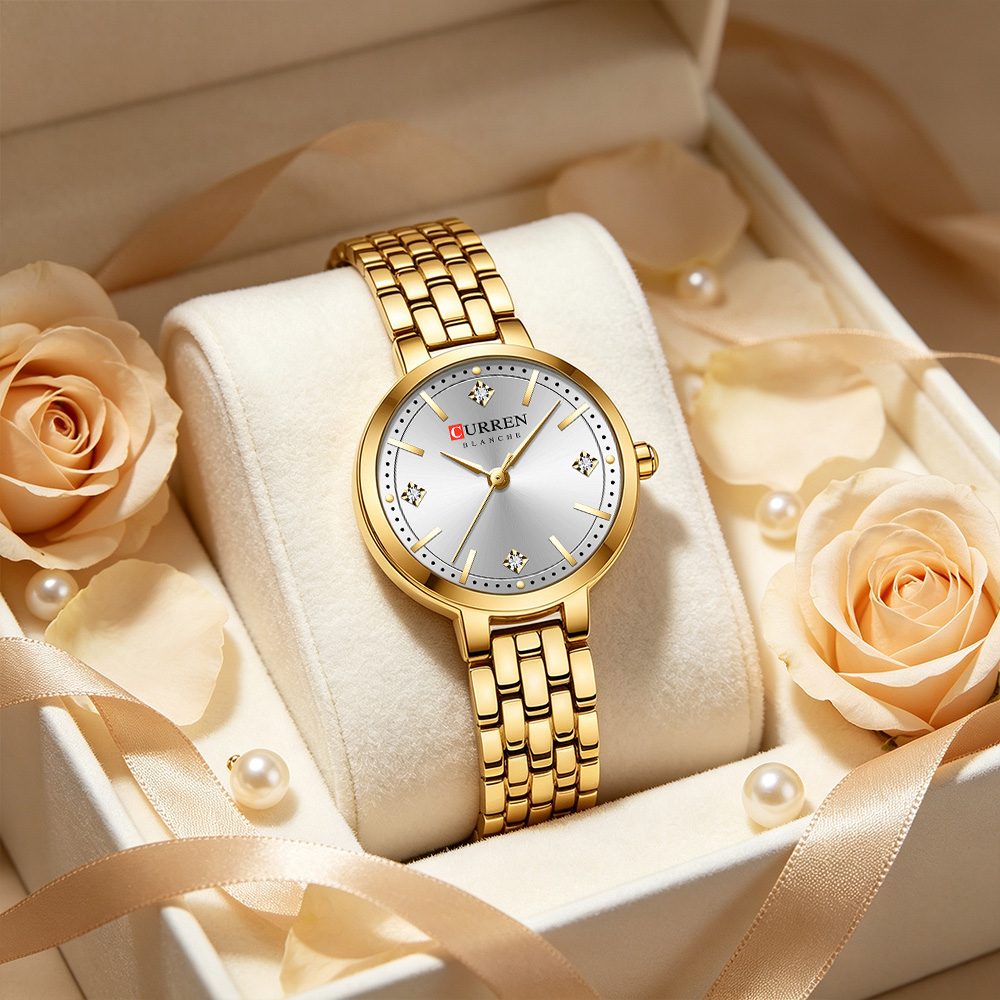 CURREN Ladies Minimalist Thin  - Luxury Watch Gift For Her recension och pris