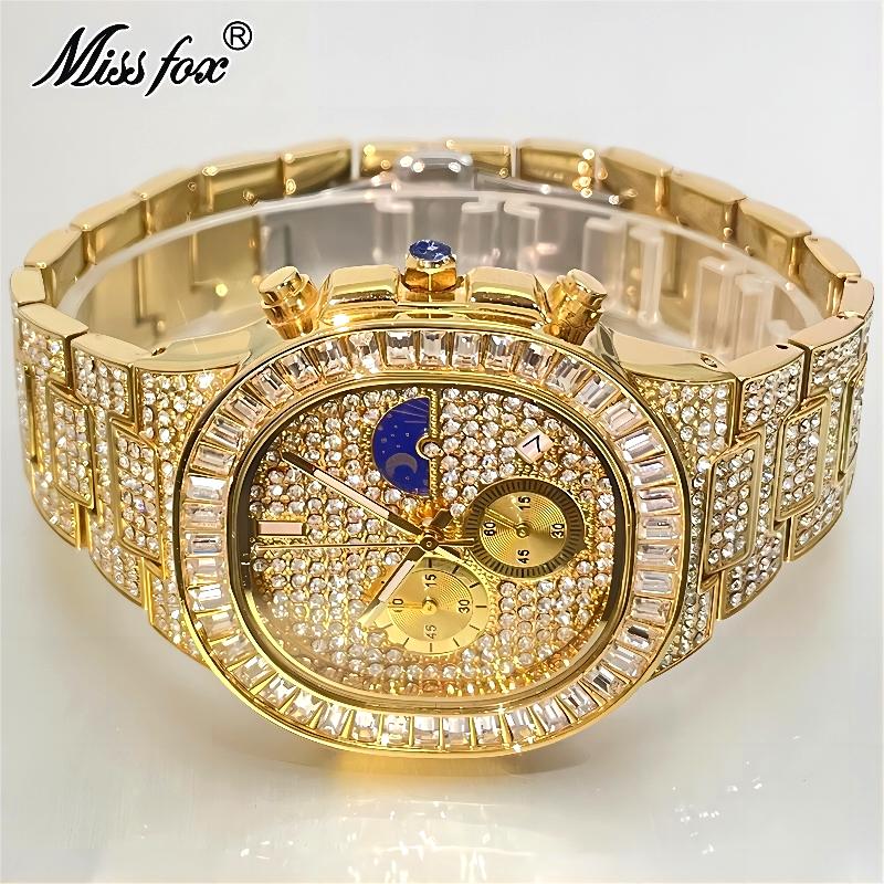 MISSFOX Luxury Gold Watches Me - Luxury Watch Iceberg recension och pris