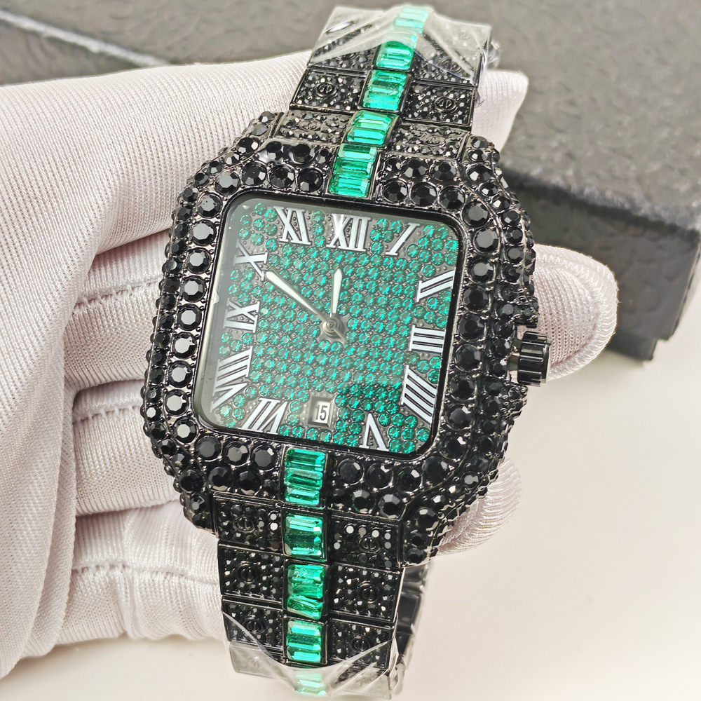 Black Hip Hop Iced Out Quartz  - Luxury Watch Iceberg recension och pris