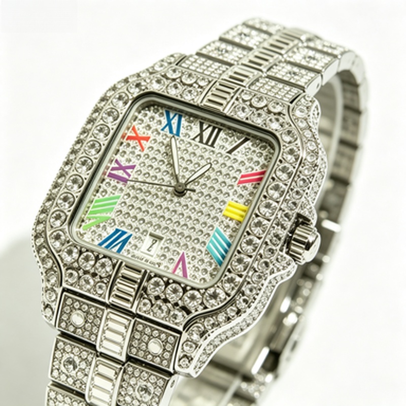 New Luxury Iced‑Out Square Qua - Luxury Watch Iceberg recension och pris