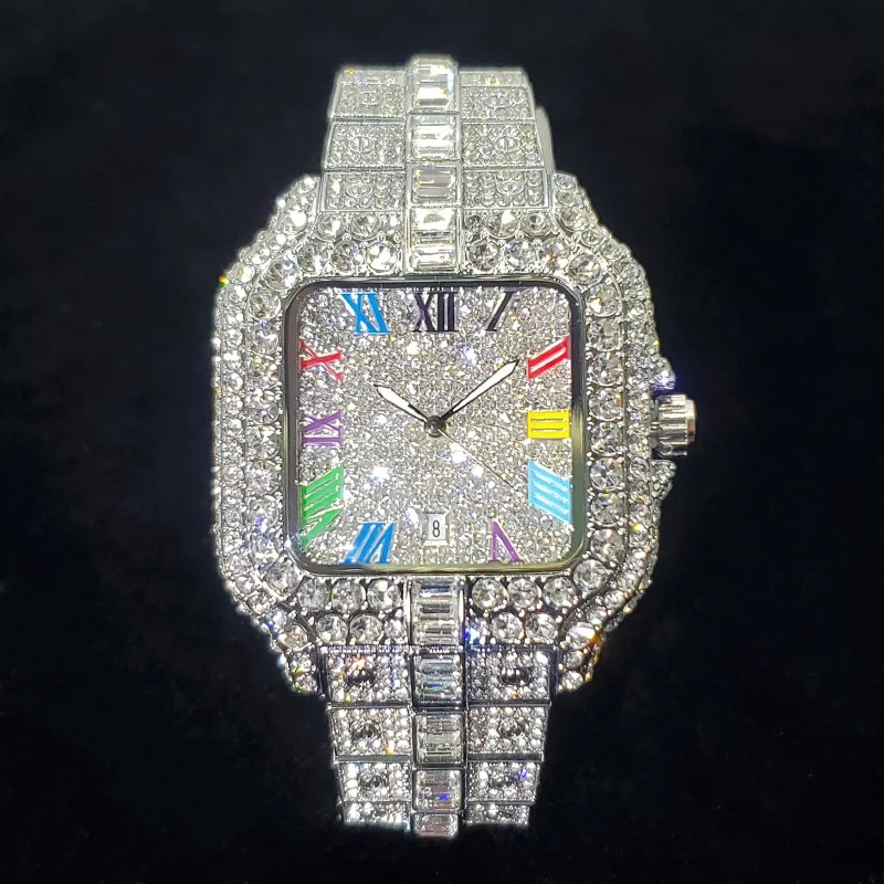 New Luxury Iced‑Out Square Qua - Luxury Watch Iceberg recension och pris