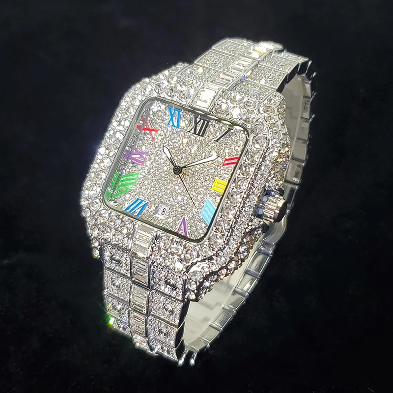 New Luxury Iced‑Out Square Qua - Luxury Watch Iceberg recension och pris