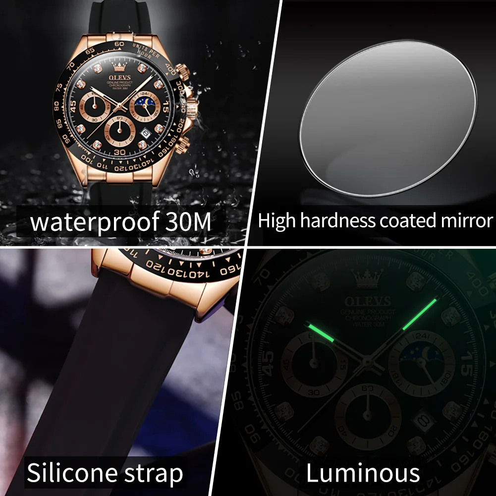 OLEVS 2875 Men's Watches Chron - Luxury Watch Magazine recension och pris